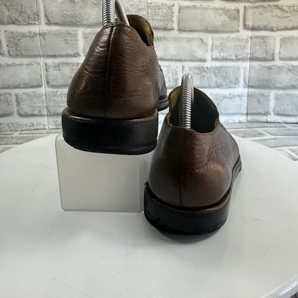 Sandro Men's Size 9.5 D Brown Leather Comfort Soft Gel Slip On Loafers